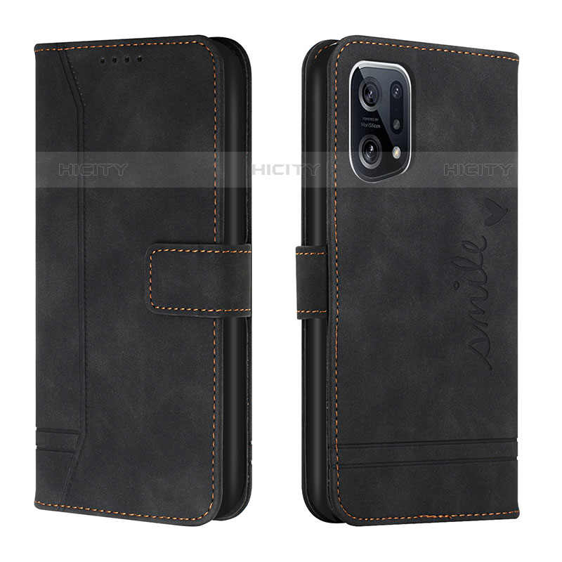 Custodia Portafoglio In Pelle Cover con Supporto H01X per Oppo Find X5 Pro 5G