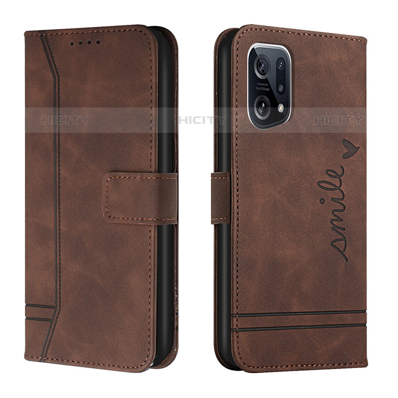 Custodia Portafoglio In Pelle Cover con Supporto H01X per Oppo Find X5 Pro 5G