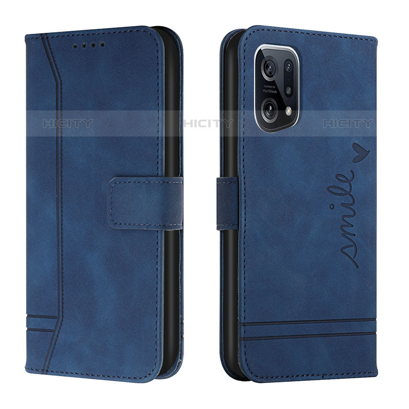 Custodia Portafoglio In Pelle Cover con Supporto H01X per Oppo Find X5 Pro 5G