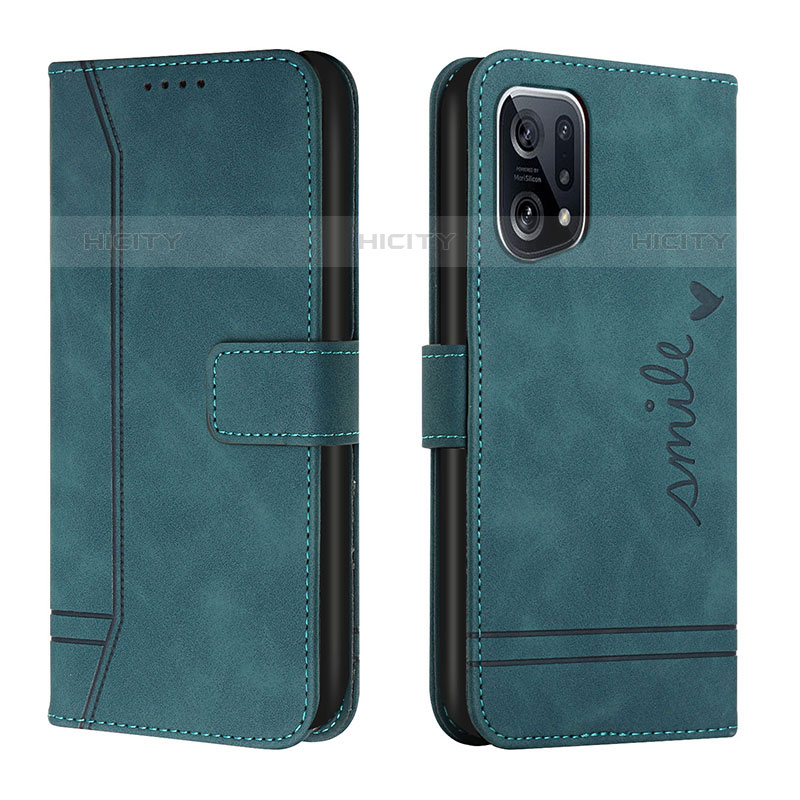 Custodia Portafoglio In Pelle Cover con Supporto H01X per Oppo Find X5 Pro 5G