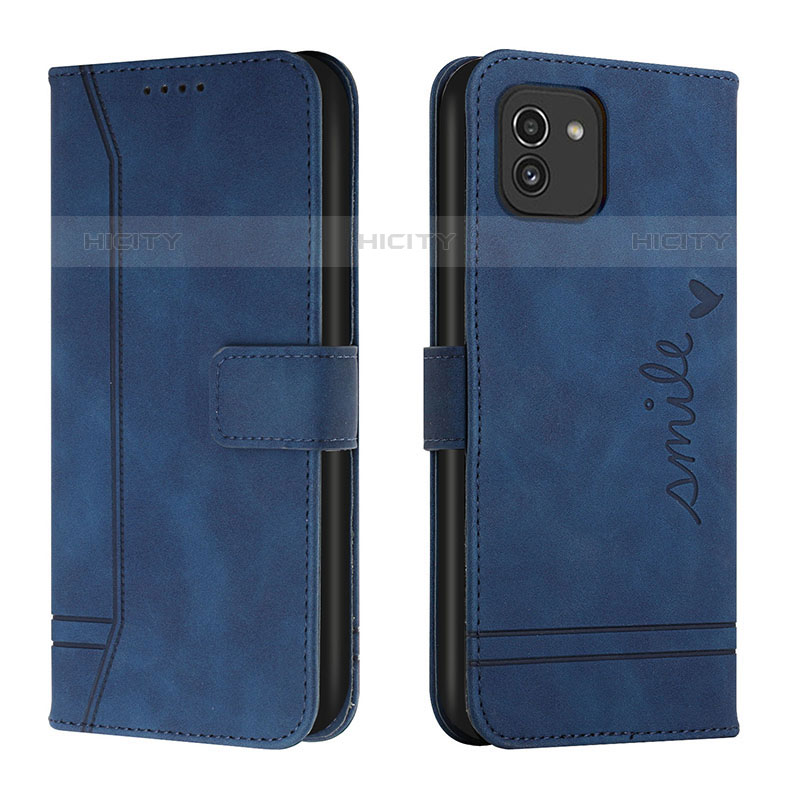 Custodia Portafoglio In Pelle Cover con Supporto H01X per Samsung Galaxy A03