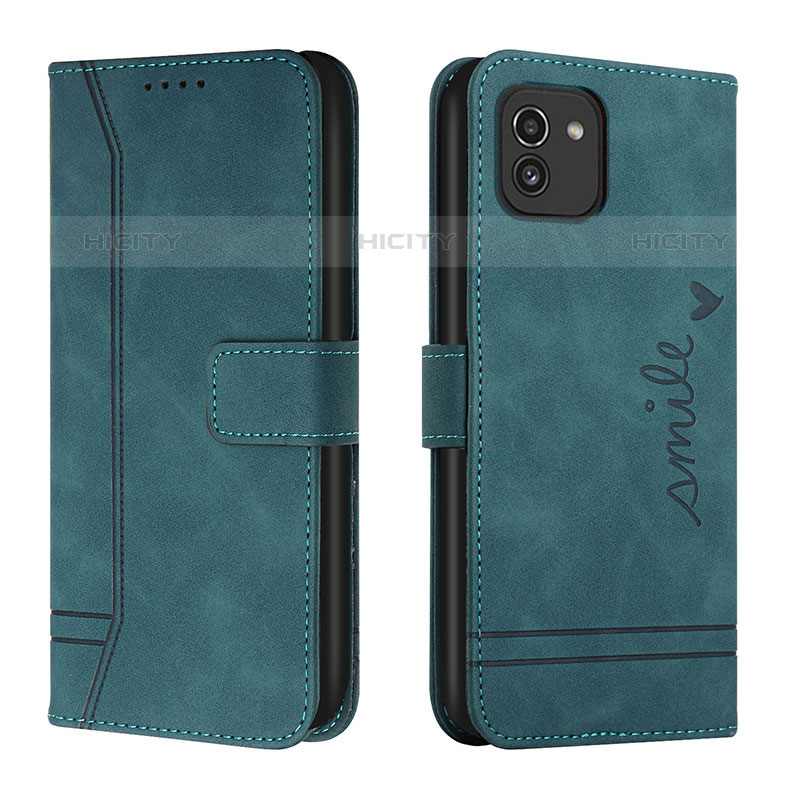 Custodia Portafoglio In Pelle Cover con Supporto H01X per Samsung Galaxy A03