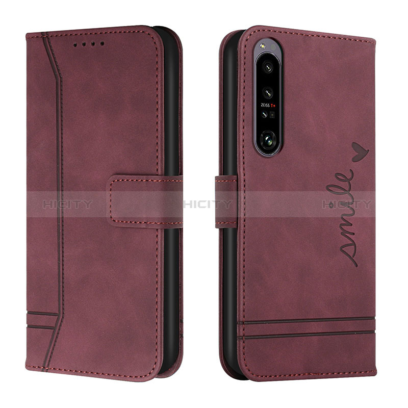 Custodia Portafoglio In Pelle Cover con Supporto H01X per Sony Xperia 1 IV