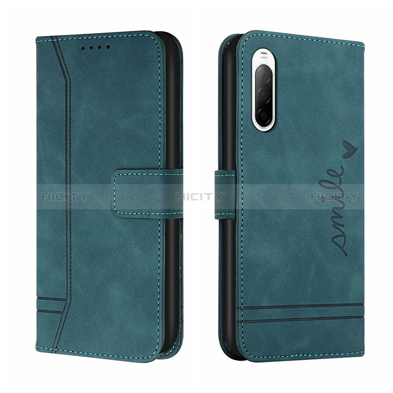 Custodia Portafoglio In Pelle Cover con Supporto H01X per Sony Xperia 10 II