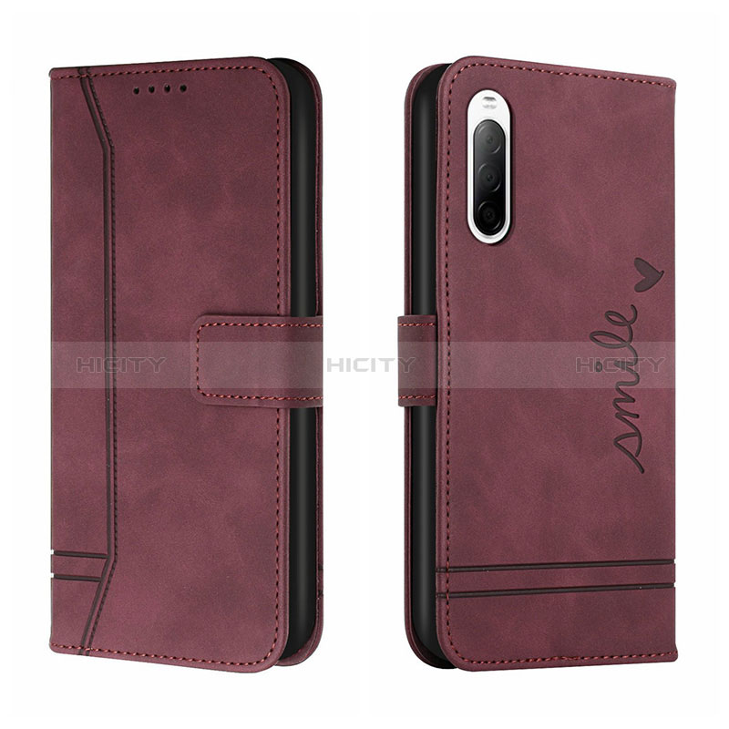 Custodia Portafoglio In Pelle Cover con Supporto H01X per Sony Xperia 10 III