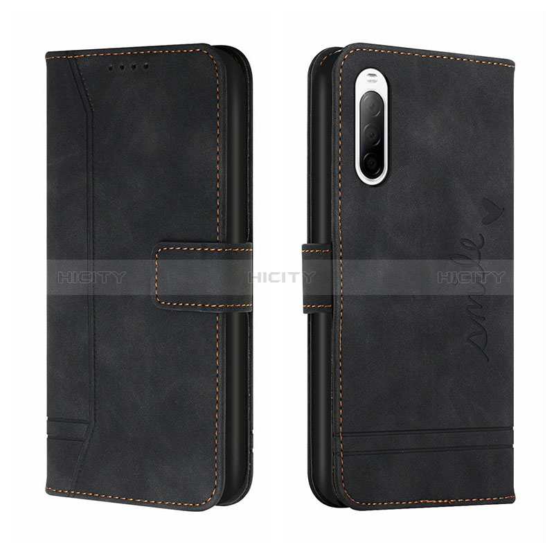 Custodia Portafoglio In Pelle Cover con Supporto H01X per Sony Xperia 10 III SO-52B