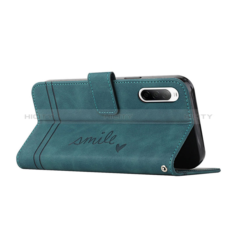 Custodia Portafoglio In Pelle Cover con Supporto H01X per Sony Xperia 10 III SOG04