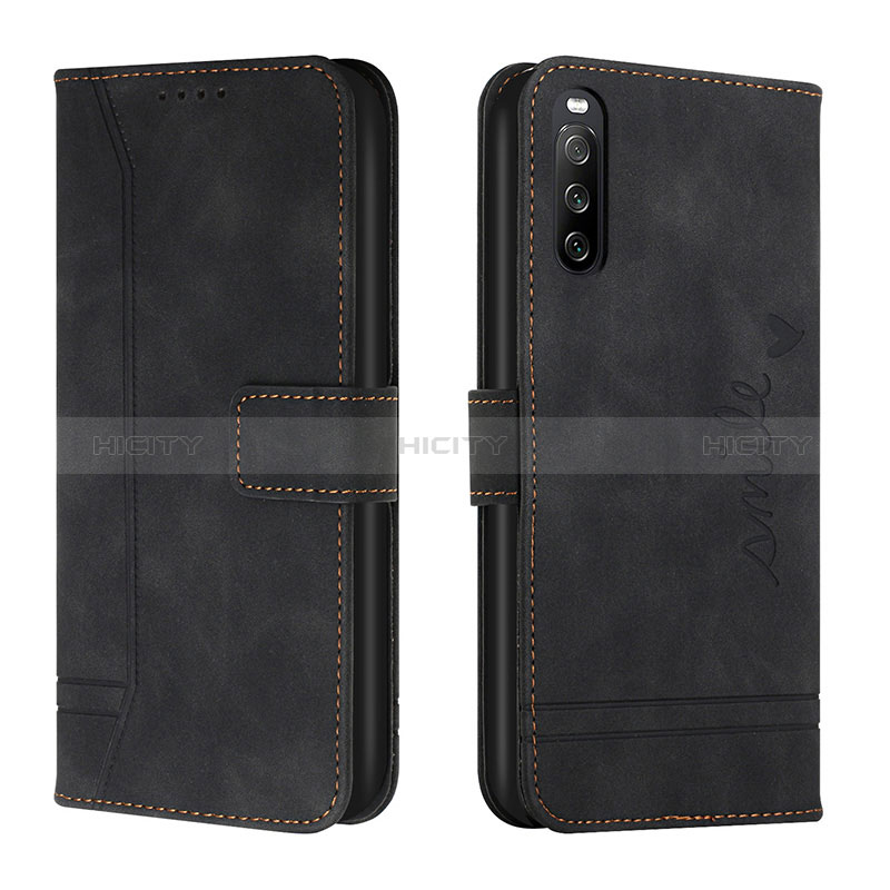 Custodia Portafoglio In Pelle Cover con Supporto H01X per Sony Xperia 10 IV