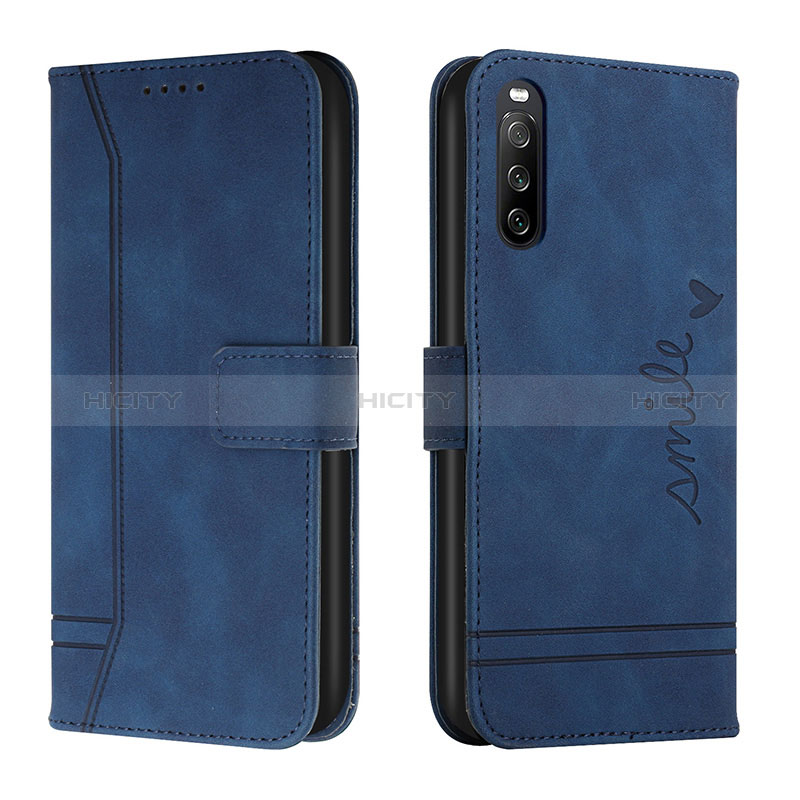 Custodia Portafoglio In Pelle Cover con Supporto H01X per Sony Xperia 10 IV SO-52C