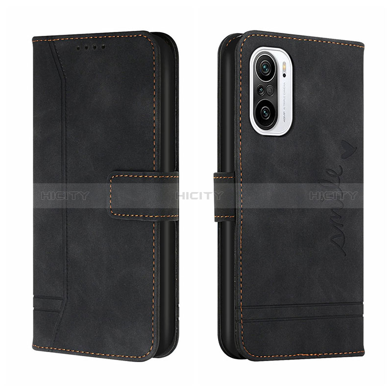 Custodia Portafoglio In Pelle Cover con Supporto H01X per Xiaomi Mi 11i 5G Nero