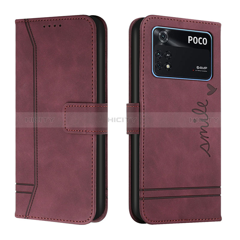 Custodia Portafoglio In Pelle Cover con Supporto H01X per Xiaomi Poco M4 Pro 4G