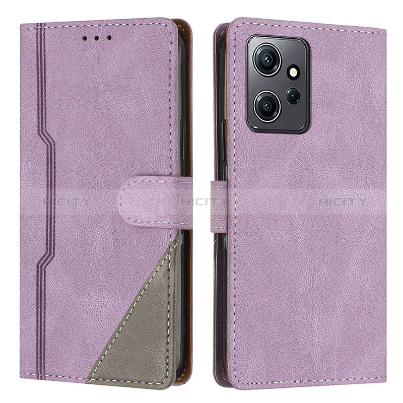 Custodia Portafoglio In Pelle Cover con Supporto H01X per Xiaomi Redmi Note 12 4G Viola