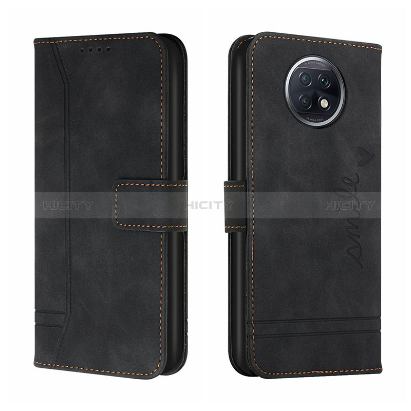 Custodia Portafoglio In Pelle Cover con Supporto H01X per Xiaomi Redmi Note 9 5G Nero