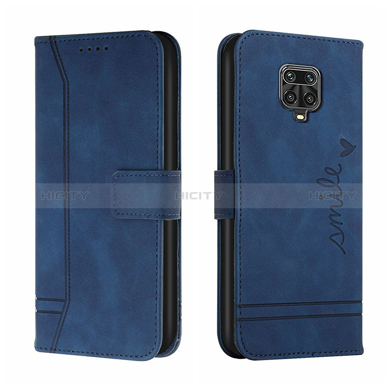 Custodia Portafoglio In Pelle Cover con Supporto H01X per Xiaomi Redmi Note 9 Pro Max Blu