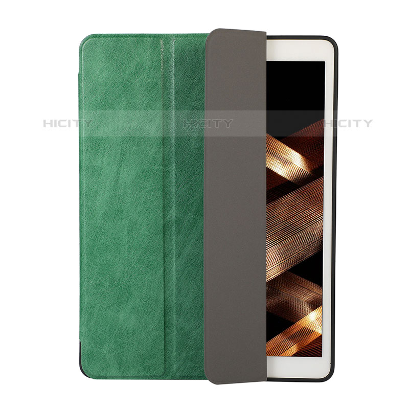 Custodia Portafoglio In Pelle Cover con Supporto H02 per Apple iPad 10.2 (2020) Verde