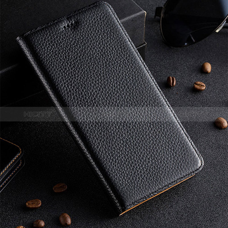 Custodia Portafoglio In Pelle Cover con Supporto H02P per Huawei Honor 60 SE 5G Nero