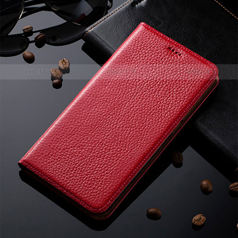 Custodia Portafoglio In Pelle Cover con Supporto H02P per Oppo A53 Rosso