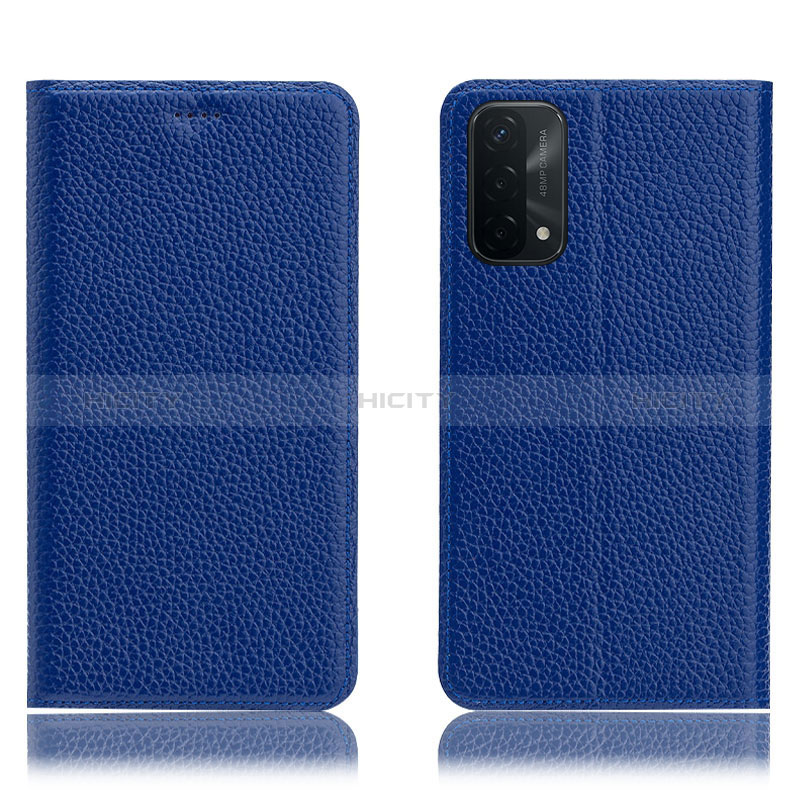 Custodia Portafoglio In Pelle Cover con Supporto H02P per Oppo A74 5G