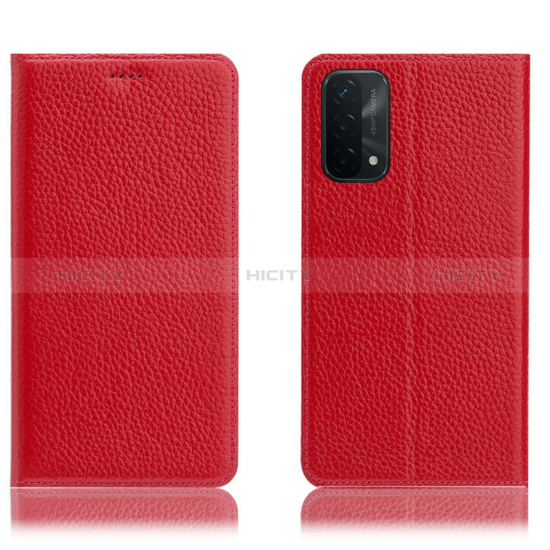 Custodia Portafoglio In Pelle Cover con Supporto H02P per Oppo A74 5G