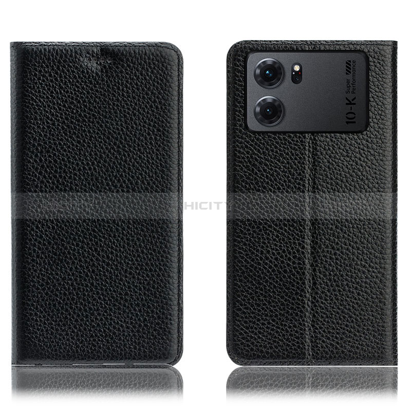 Custodia Portafoglio In Pelle Cover con Supporto H02P per Oppo K10 5G Nero