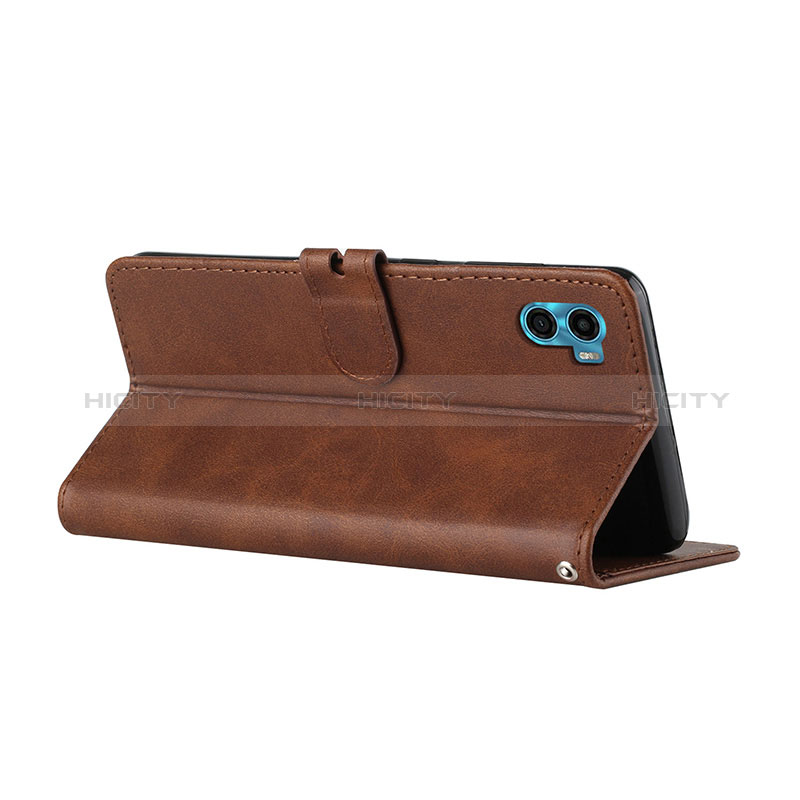 Custodia Portafoglio In Pelle Cover con Supporto H02X per Motorola Moto E32 India