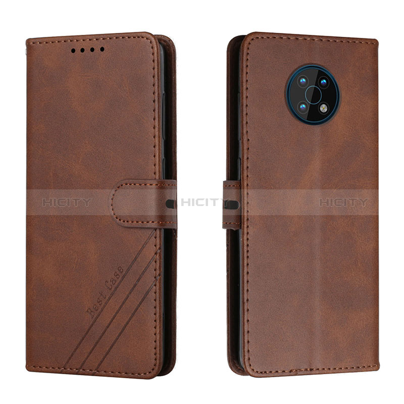 Custodia Portafoglio In Pelle Cover con Supporto H02X per Nokia G50 5G Marrone