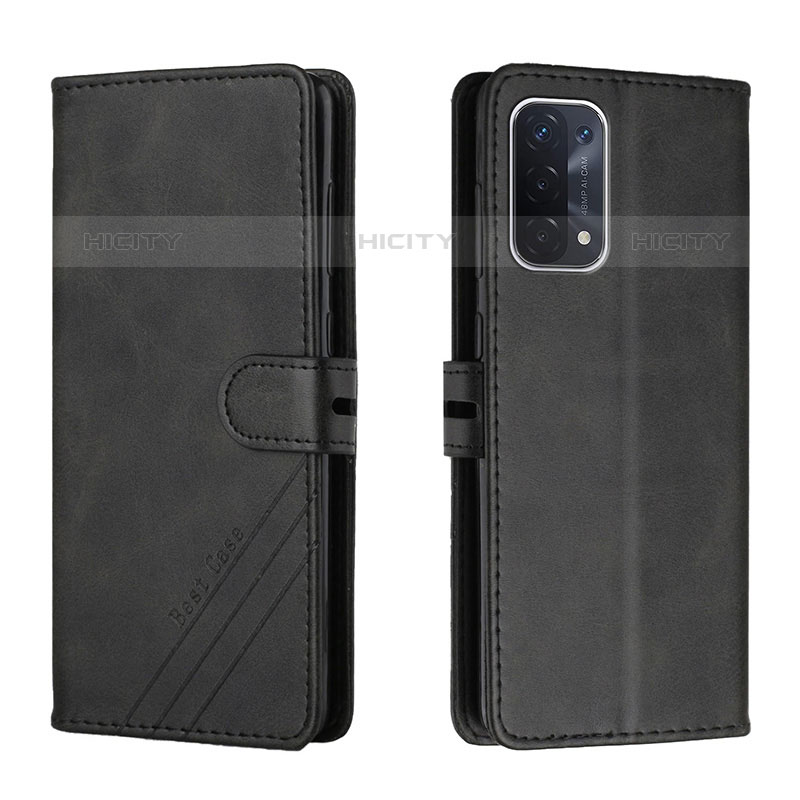 Custodia Portafoglio In Pelle Cover con Supporto H02X per Oppo A93 5G Nero