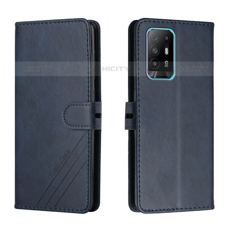 Custodia Portafoglio In Pelle Cover con Supporto H02X per Oppo A94 5G Blu