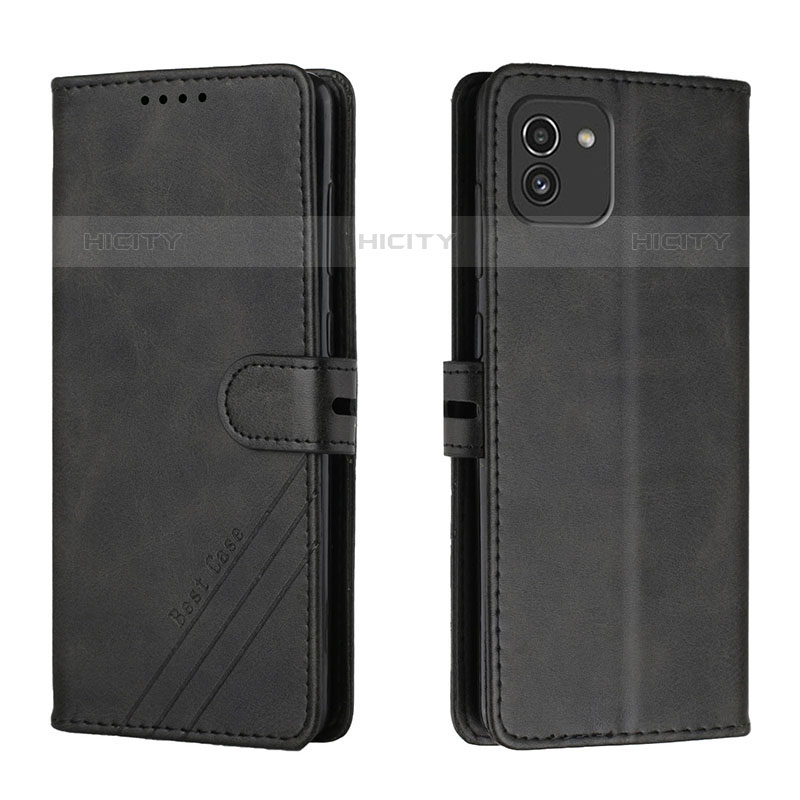 Custodia Portafoglio In Pelle Cover con Supporto H02X per Samsung Galaxy A03