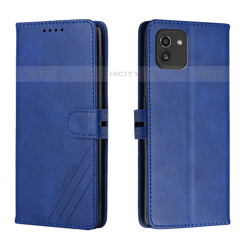 Custodia Portafoglio In Pelle Cover con Supporto H02X per Samsung Galaxy A03