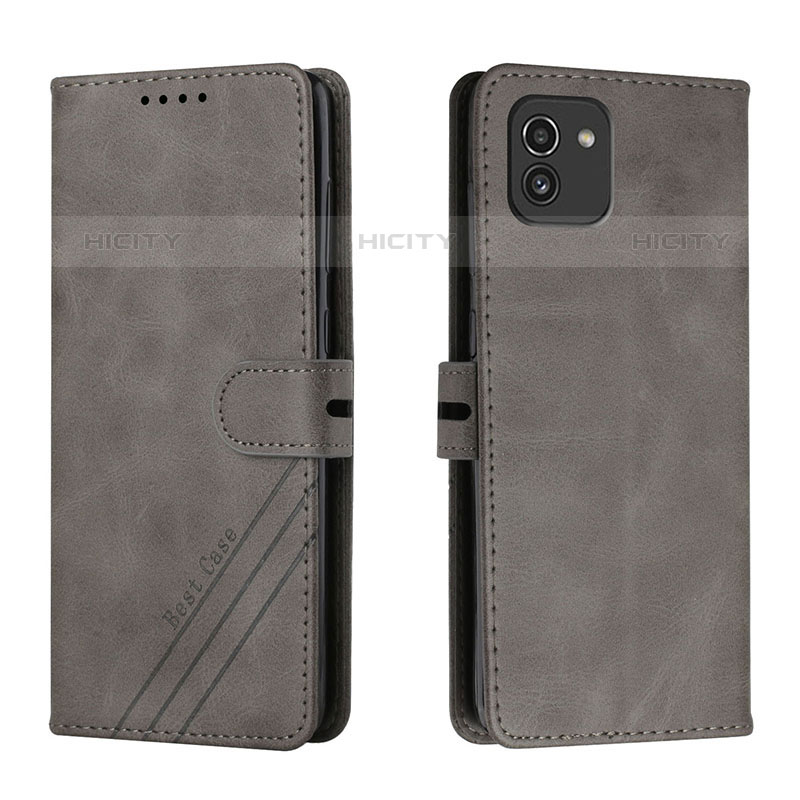 Custodia Portafoglio In Pelle Cover con Supporto H02X per Samsung Galaxy A03