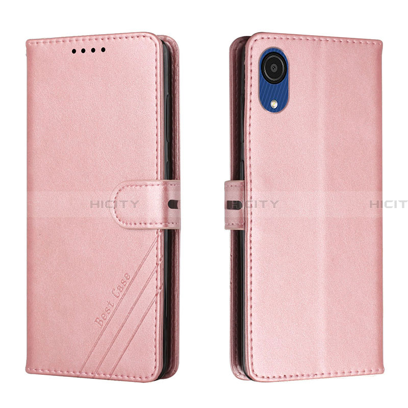 Custodia Portafoglio In Pelle Cover con Supporto H02X per Samsung Galaxy A03 Core