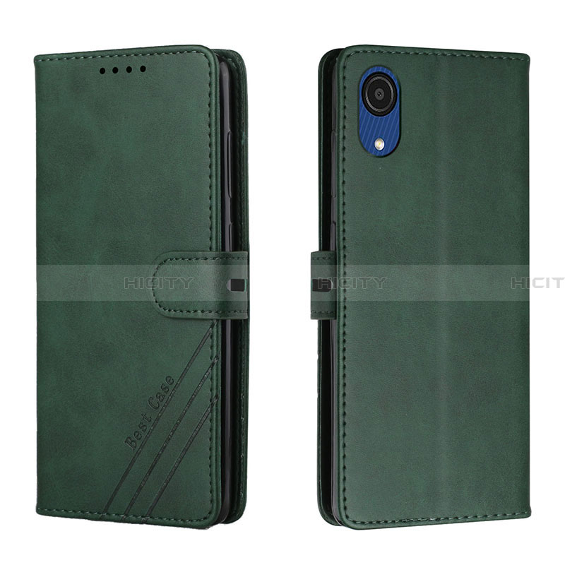 Custodia Portafoglio In Pelle Cover con Supporto H02X per Samsung Galaxy A03 Core