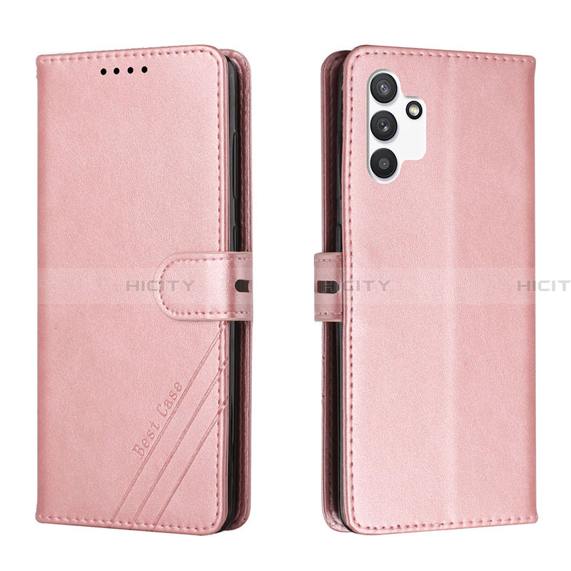 Custodia Portafoglio In Pelle Cover con Supporto H02X per Samsung Galaxy A13 4G Oro Rosa