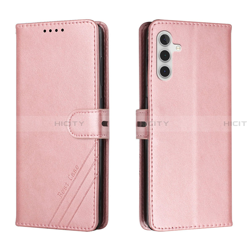 Custodia Portafoglio In Pelle Cover con Supporto H02X per Samsung Galaxy A13 5G Oro Rosa