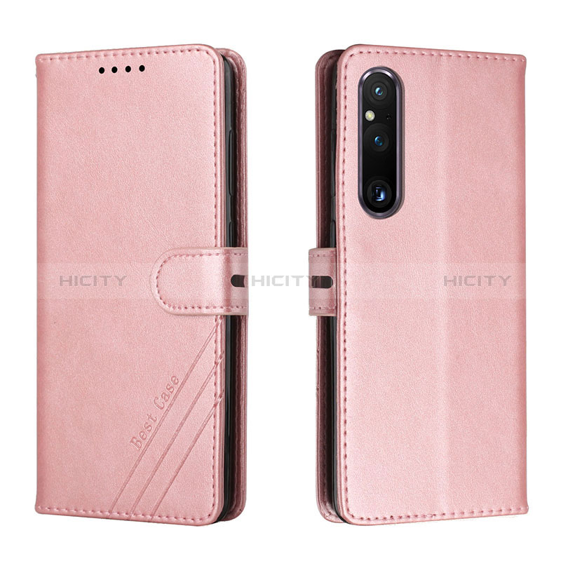 Custodia Portafoglio In Pelle Cover con Supporto H02X per Sony Xperia 1 V