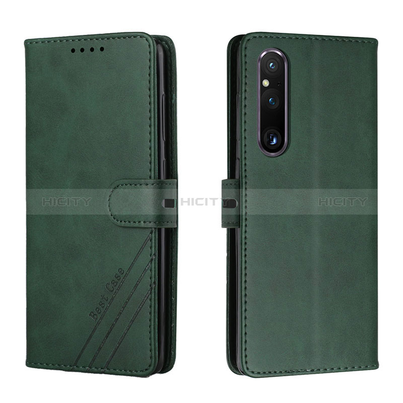 Custodia Portafoglio In Pelle Cover con Supporto H02X per Sony Xperia 1 V