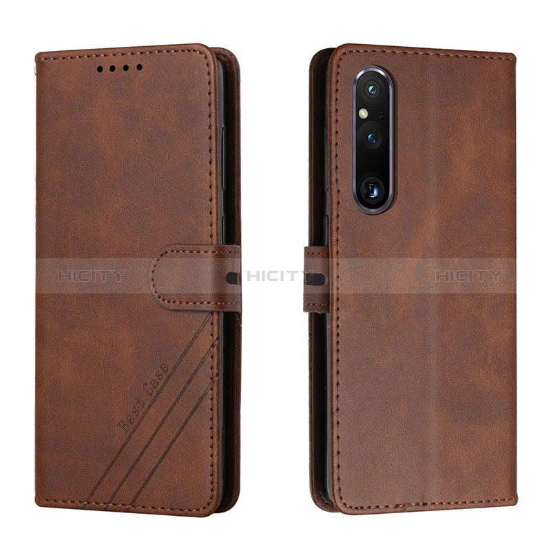 Custodia Portafoglio In Pelle Cover con Supporto H02X per Sony Xperia 1 V