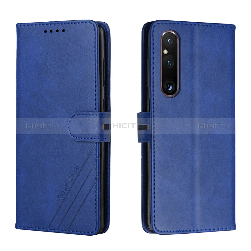 Custodia Portafoglio In Pelle Cover con Supporto H02X per Sony Xperia 1 V