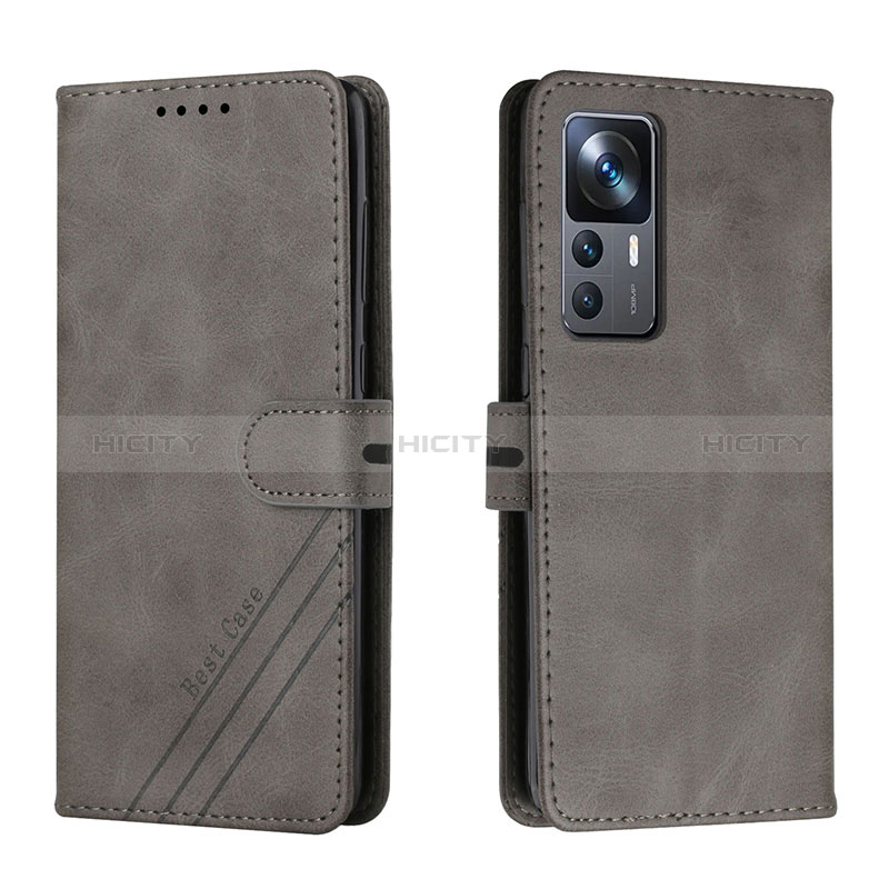 Custodia Portafoglio In Pelle Cover con Supporto H02X per Xiaomi Mi 12T 5G Grigio