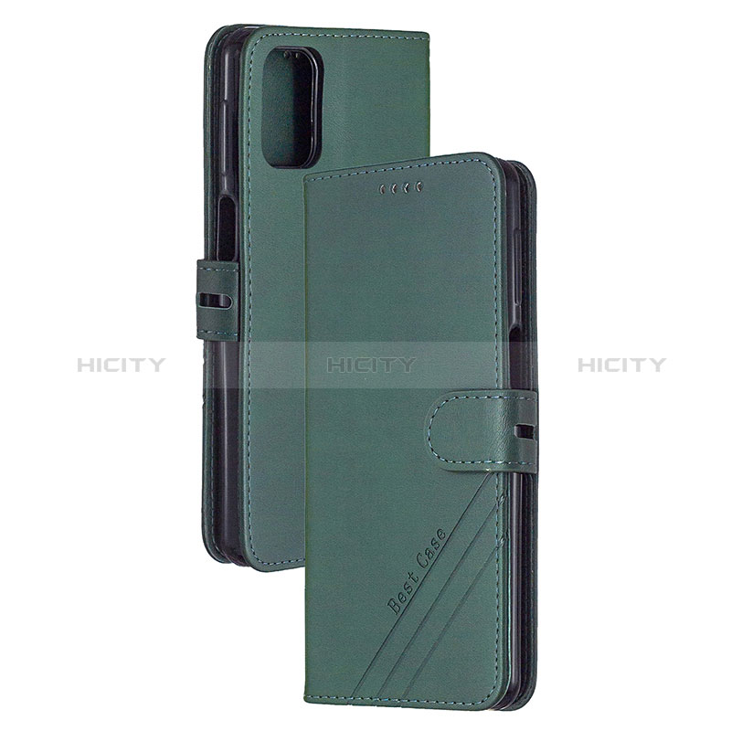 Custodia Portafoglio In Pelle Cover con Supporto H02X per Xiaomi Poco M3 Verde