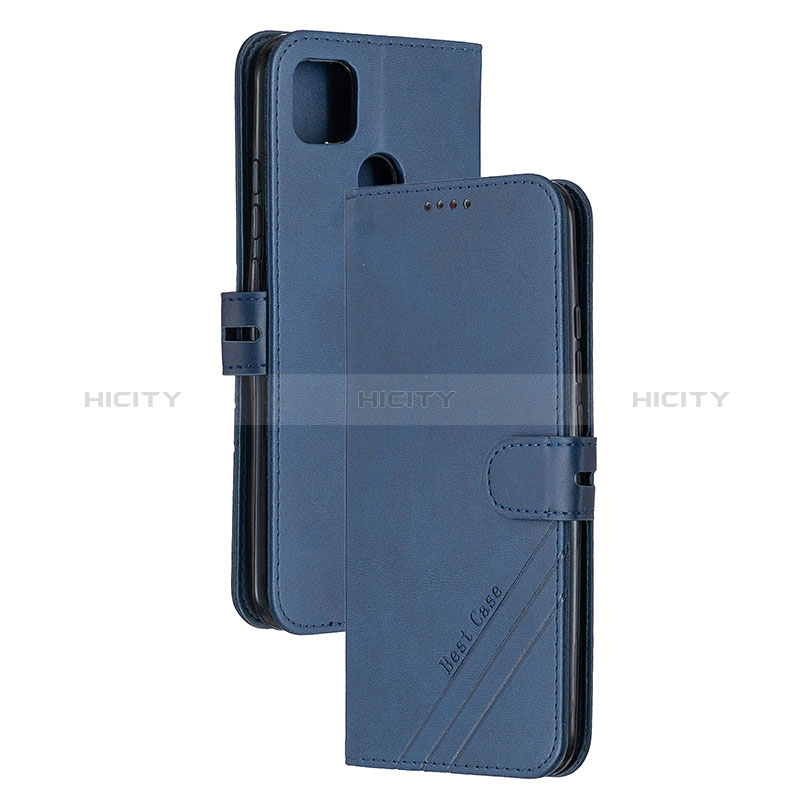 Custodia Portafoglio In Pelle Cover con Supporto H02X per Xiaomi Redmi 10A 4G Blu