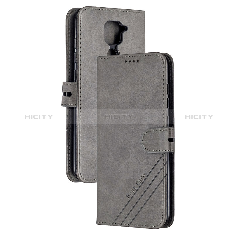 Custodia Portafoglio In Pelle Cover con Supporto H02X per Xiaomi Redmi 10X 4G Grigio