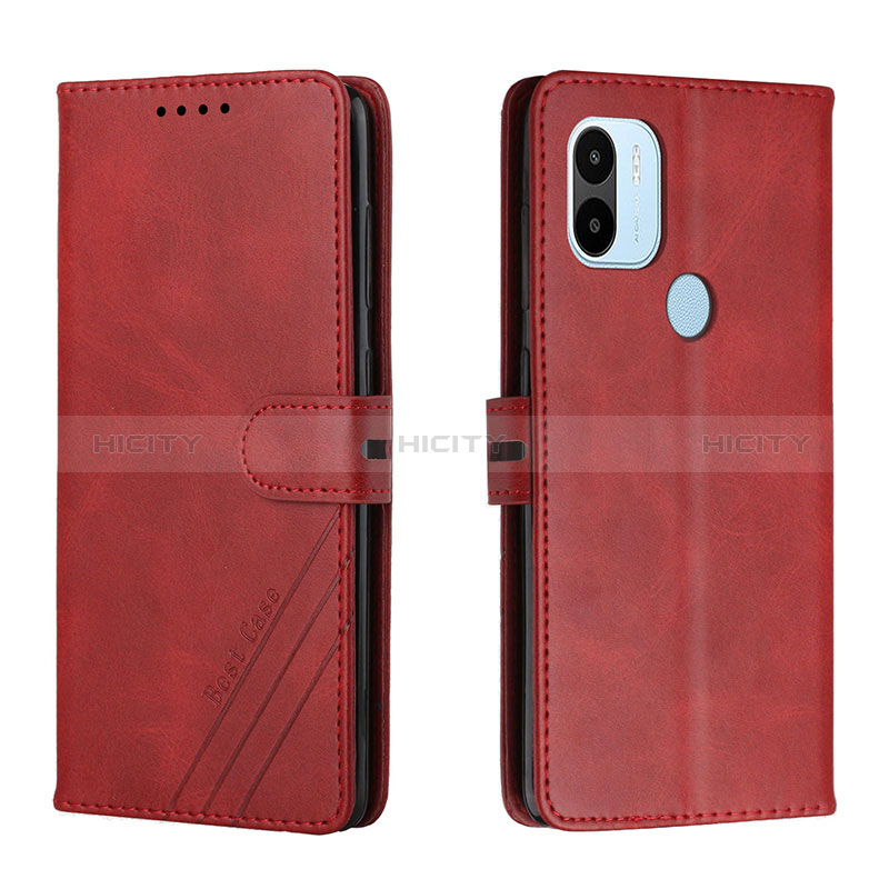 Custodia Portafoglio In Pelle Cover con Supporto H02X per Xiaomi Redmi A1 Plus Rosso