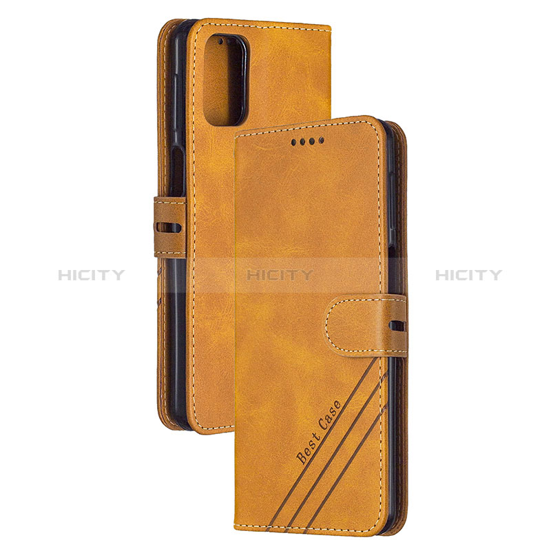 Custodia Portafoglio In Pelle Cover con Supporto H02X per Xiaomi Redmi K30S 5G Marrone Chiaro