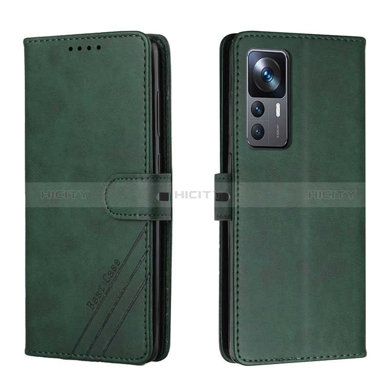 Custodia Portafoglio In Pelle Cover con Supporto H02X per Xiaomi Redmi K50 Ultra 5G Verde