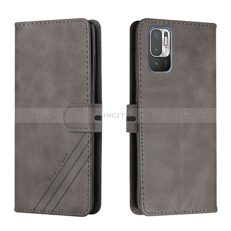 Custodia Portafoglio In Pelle Cover con Supporto H02X per Xiaomi Redmi Note 10 5G Grigio