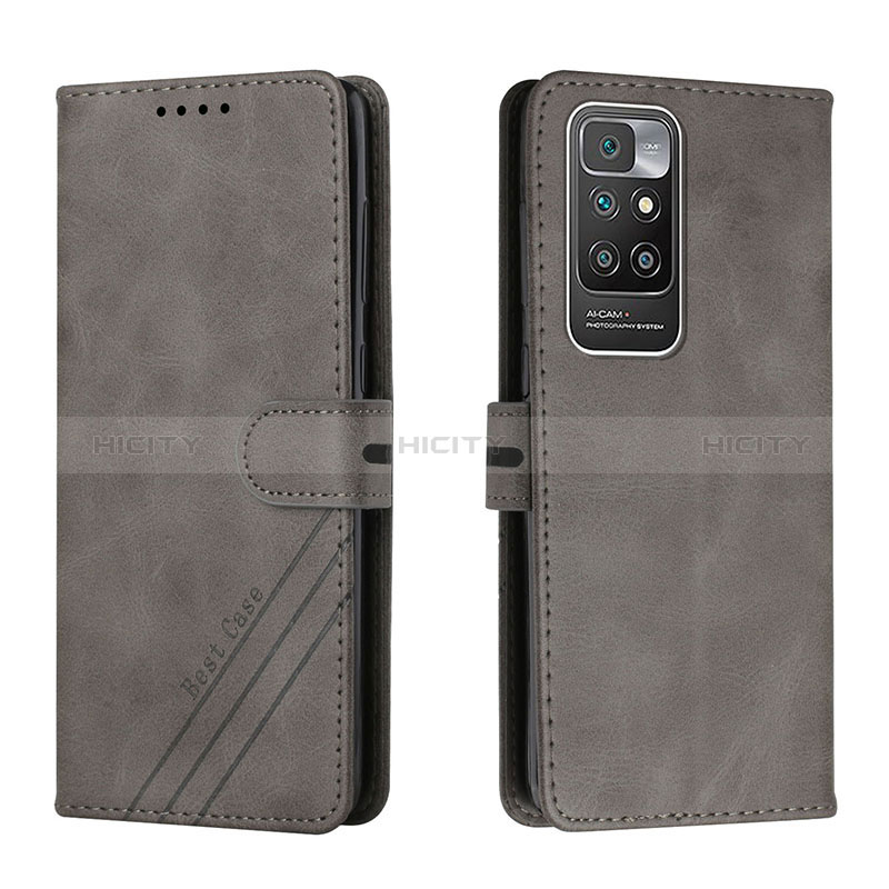 Custodia Portafoglio In Pelle Cover con Supporto H02X per Xiaomi Redmi Note 11 4G (2021) Grigio