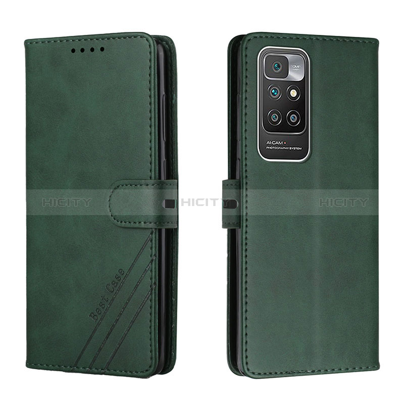 Custodia Portafoglio In Pelle Cover con Supporto H02X per Xiaomi Redmi Note 11 4G (2021) Verde