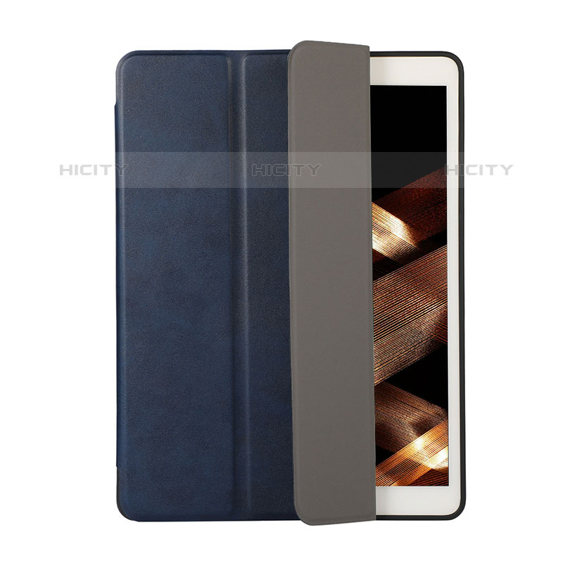 Custodia Portafoglio In Pelle Cover con Supporto H03 per Apple iPad 10.2 (2020) Blu